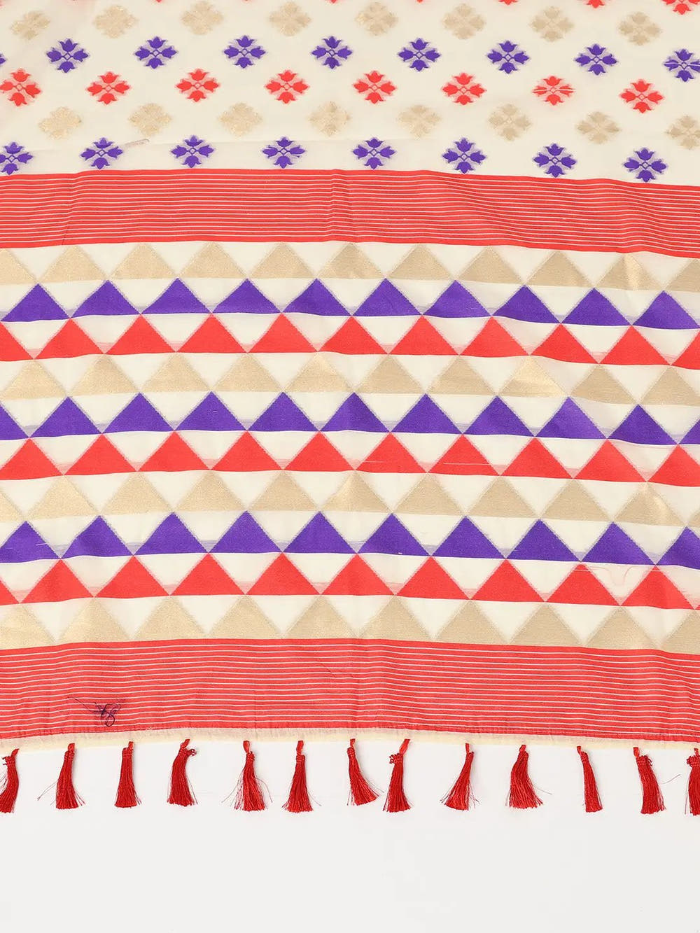  Dhakai Jamdani Cotton Silk Saree