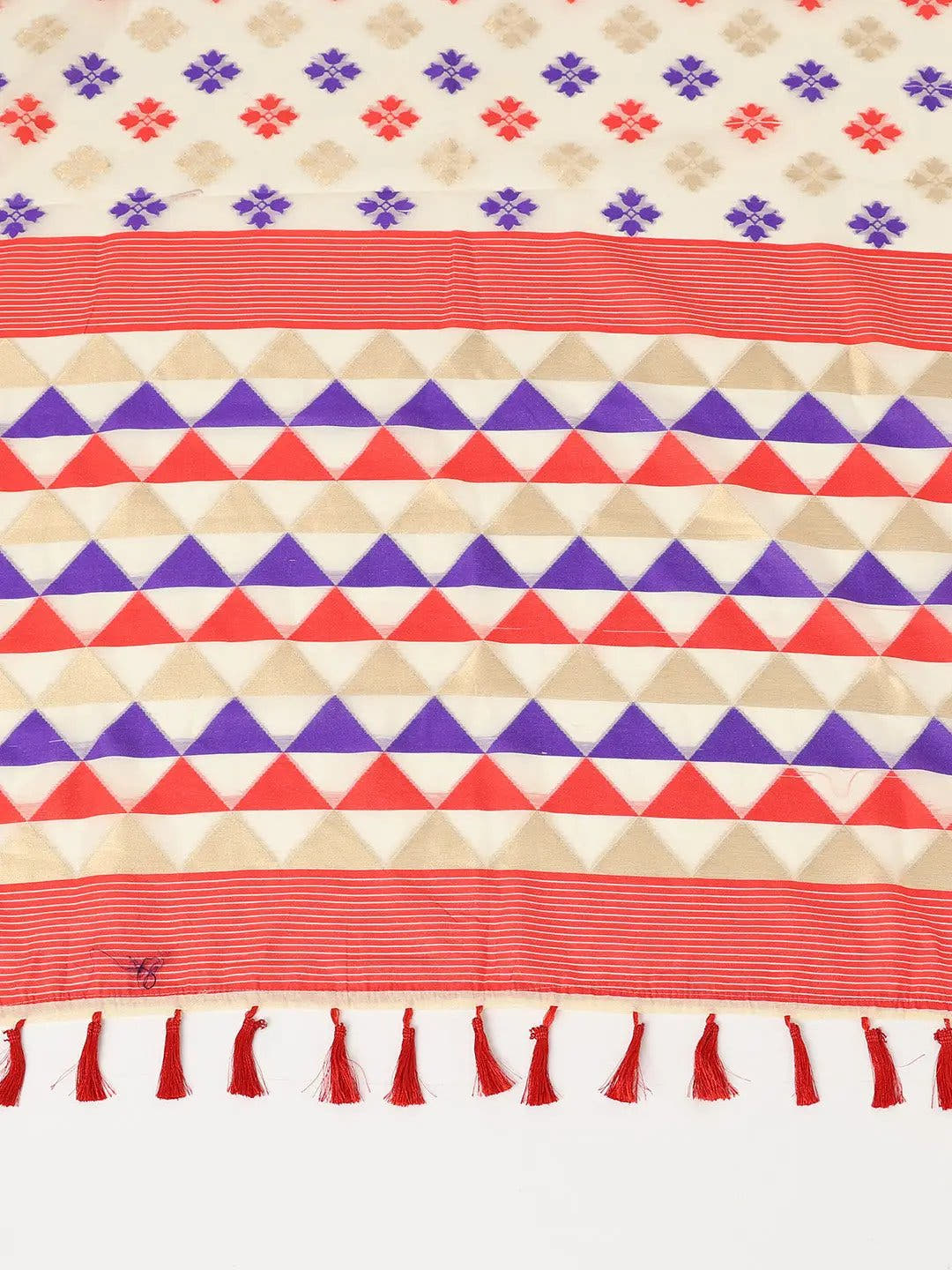  Dhakai Jamdani Cotton Silk Saree