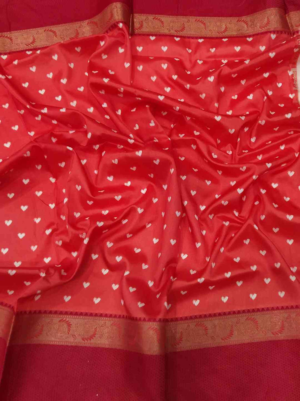 Attractive Soft Silk Gadwal Border Pochampally Print Saree