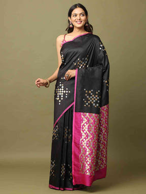  Pure Banarasi Katan Silk Kanchi Zari Weaving Saree