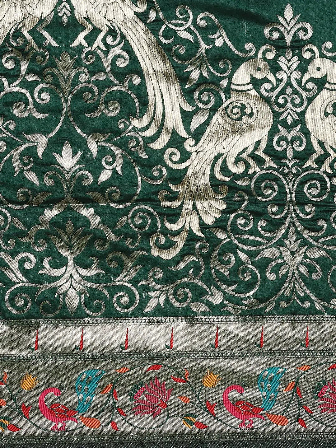 Exquisite Yevla Paithani Minakari Work Silk Saree
