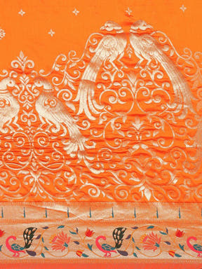 Exquisite Yevla Paithani Minakari Work Silk Saree