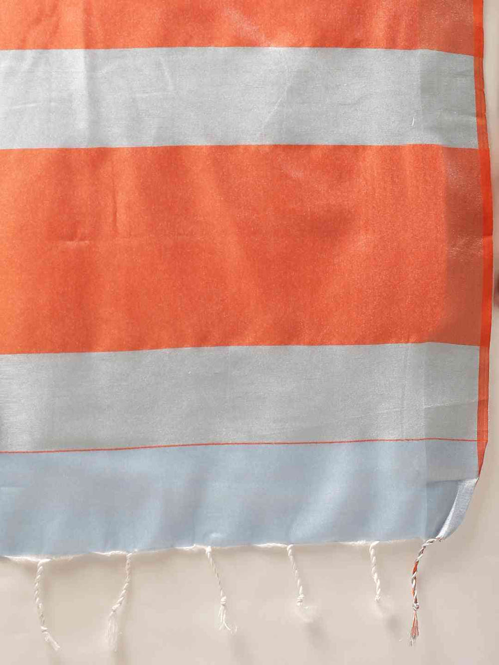 Elegant Sky Blue Colour Solid Linen Blend Saree