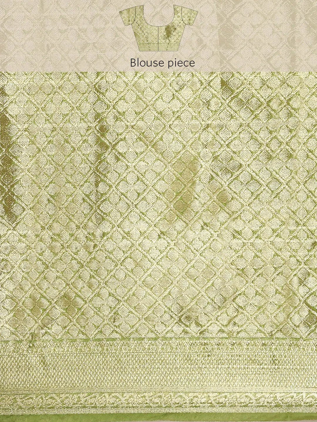 Banarasi Katan Tissue Silk Lehriya Desine Festive Wear Saree