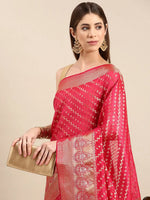 Banarasi Katan Tissue Silk Lehriya Desine Festive Wear Saree