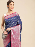  Banarasi Katan Silk Butti Design Saree Vastranand 