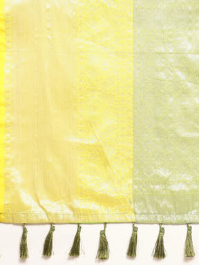 Banarasi Katan Silk Flower Design Saree