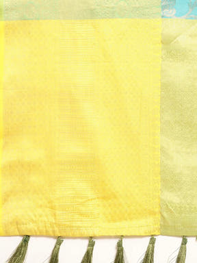 Banarasi Katan Silk Flower Design Saree