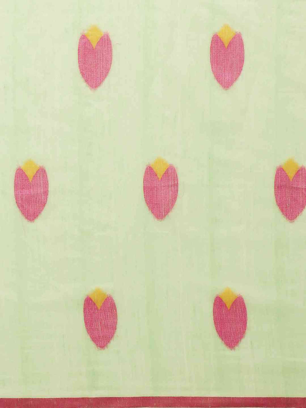 Pista Colour Woven Desing Linen Saree