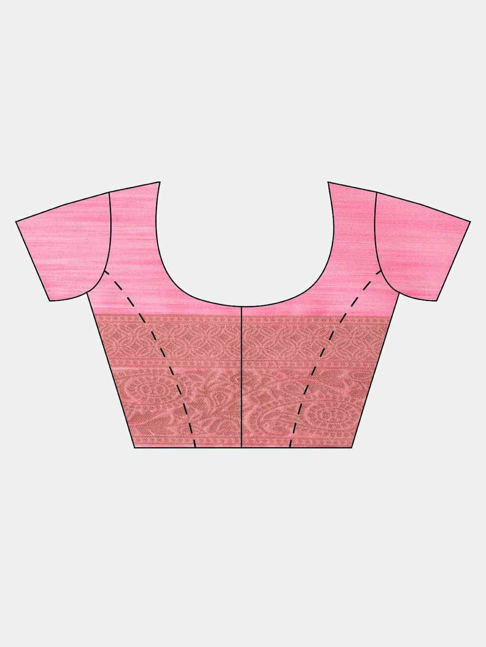 Bollywood Pink Colour Woven Design Cotton Saree