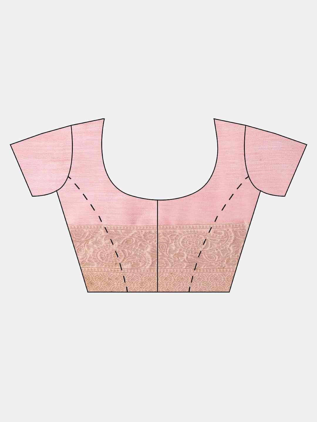 Bollywood Light Pink Colour Woven Design Cotton Saree
