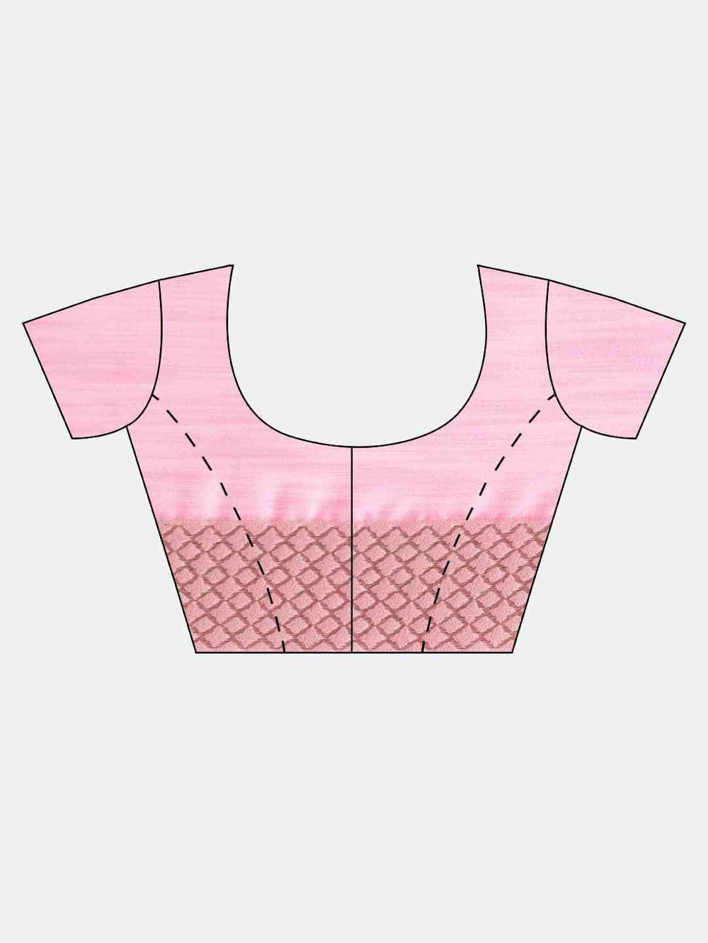 Bollywood Pink Colour Woven Design Cotton Saree