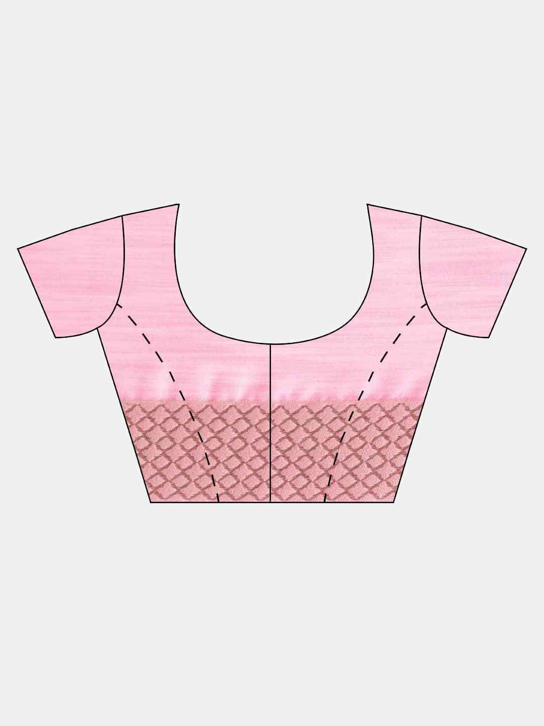 Bollywood Pink Colour Woven Design Cotton Saree