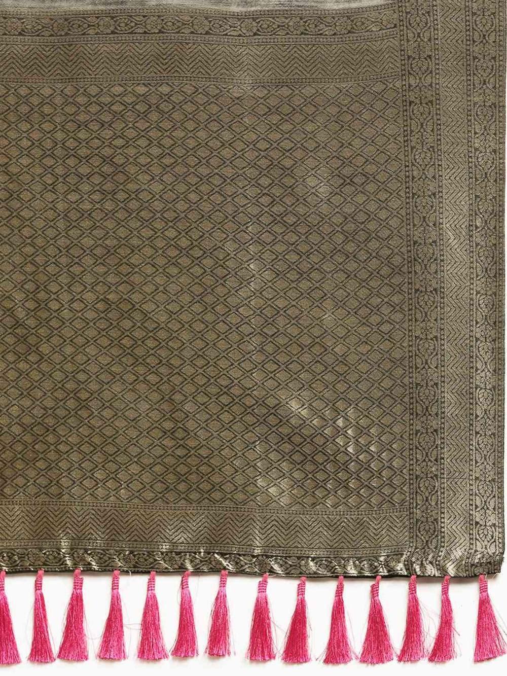 Bollywood Black Colour Woven Design Cotton Saree