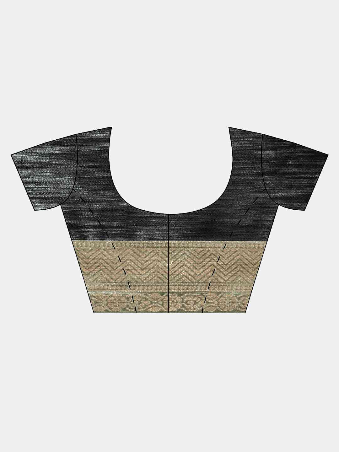 Bollywood Black Colour Woven Design Cotton Saree