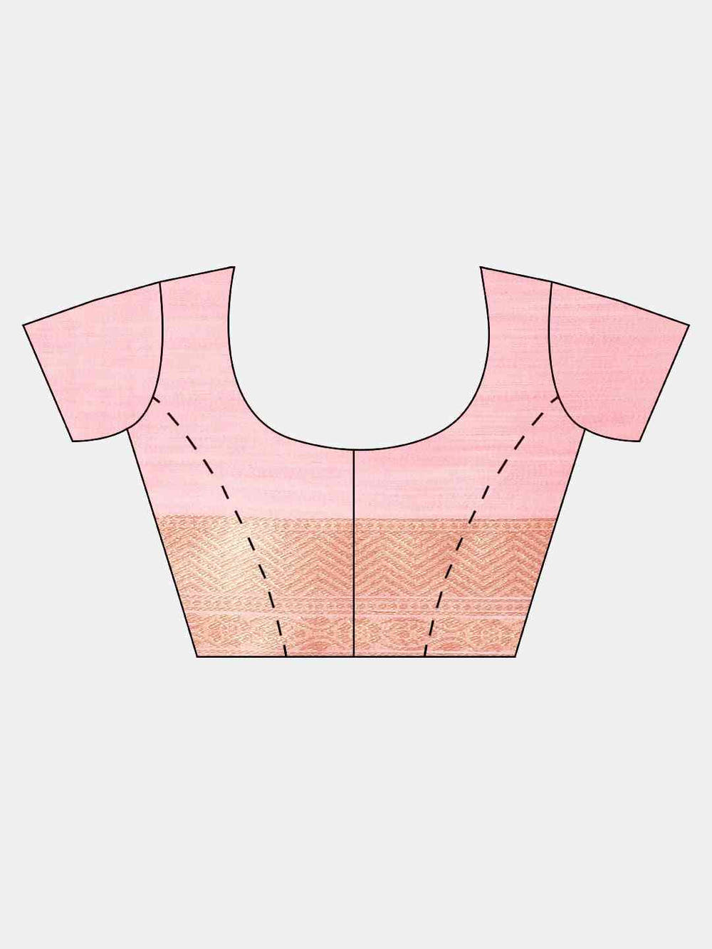 Bollywood  Light Pink Colour Woven Design Cotton Saree