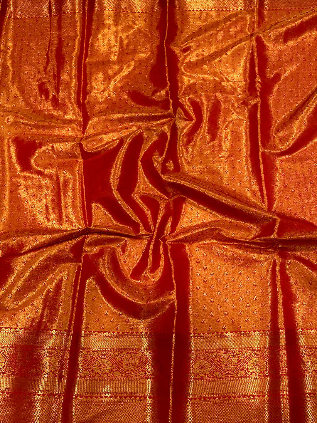 Red Dharmavaram Butterfly Silk Saree