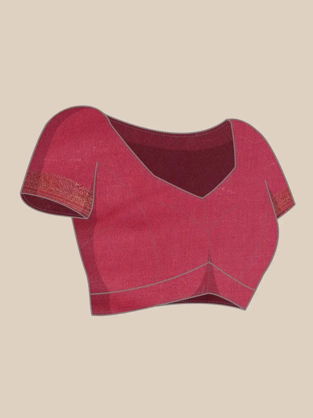 Pink Colour Kalamkari Print Kanjivaram Zari Silk Saree