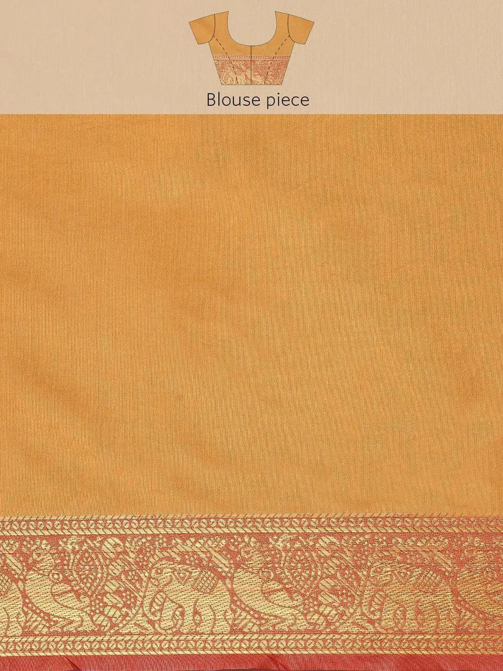 Yellow Colour Kalamkari Print Kanjivaram Zari Silk Saree