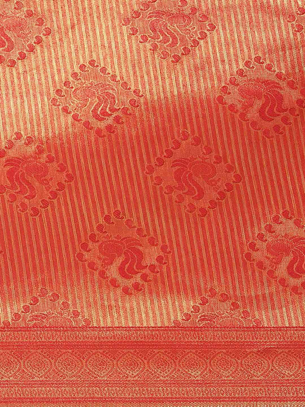 Beautiful Red Colour Woven Design Banarasi Saree