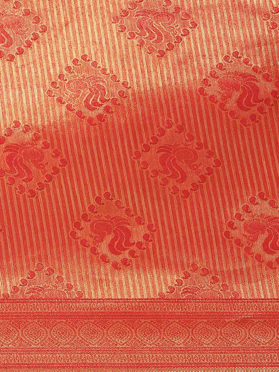 Beautiful Red Colour Woven Design Banarasi Saree