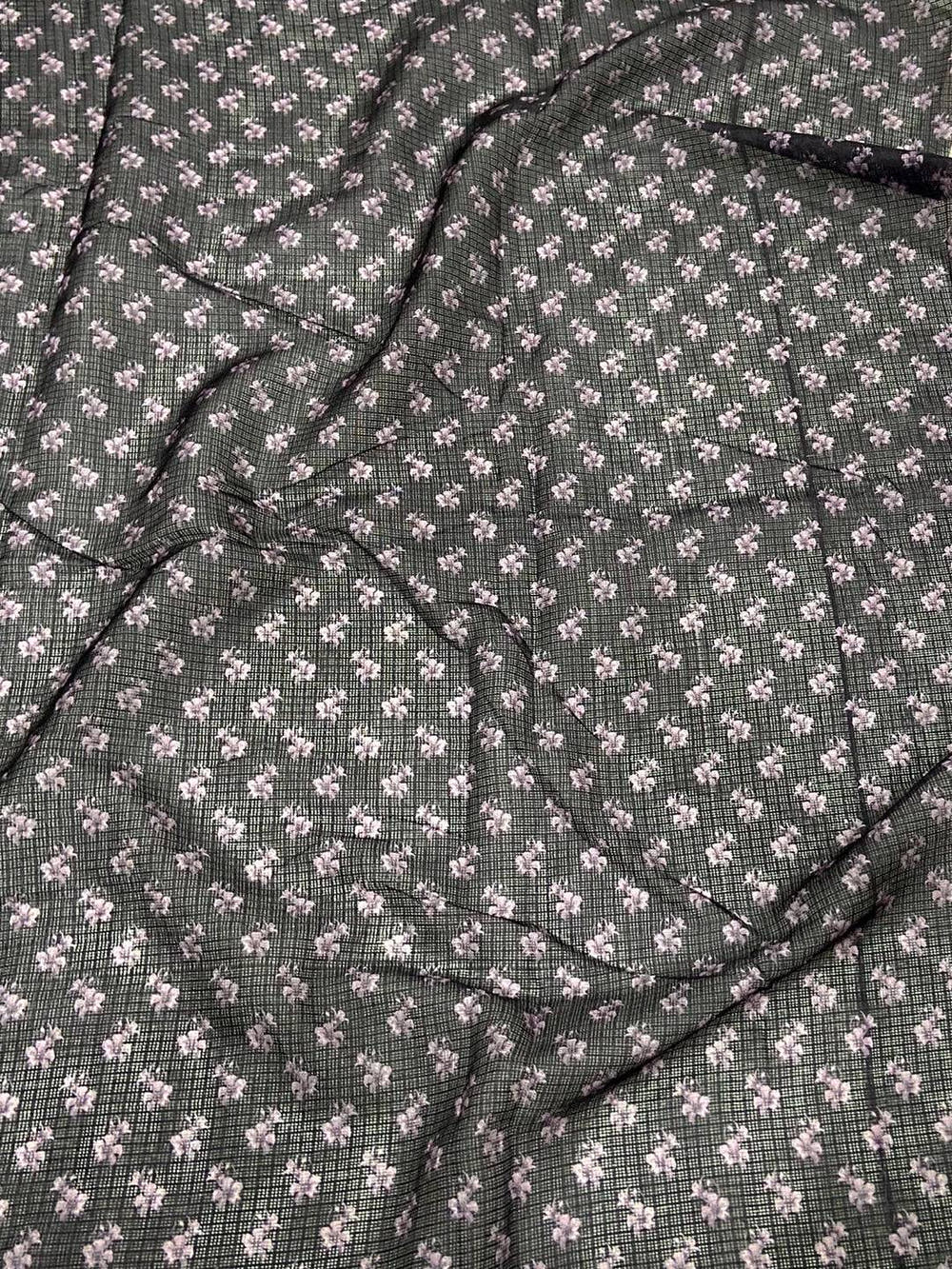 Light Lavender Soft Kota Floral Print Saree