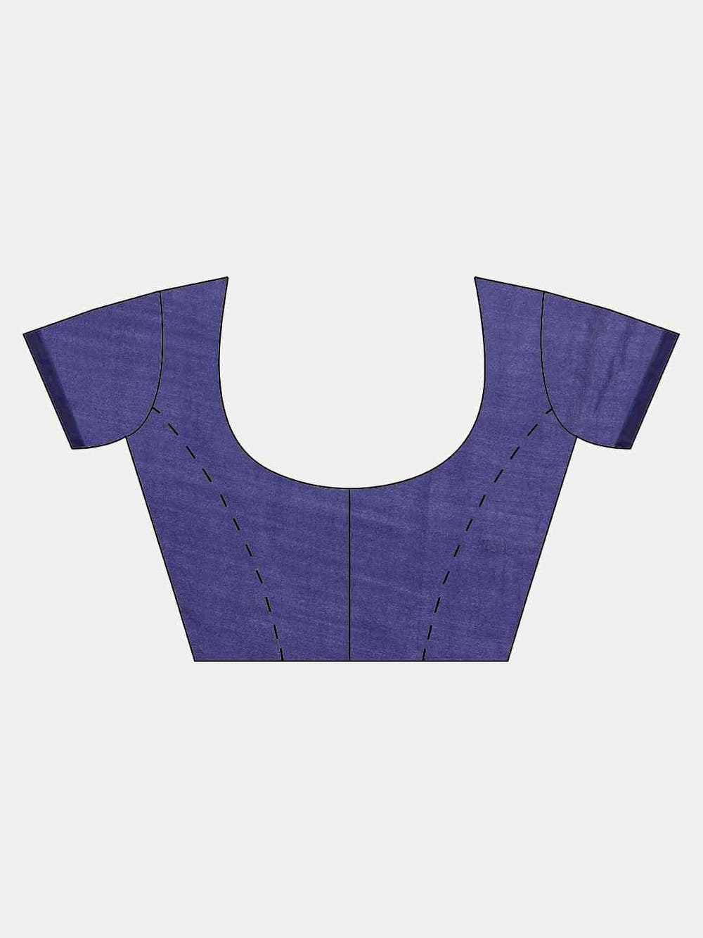 Poly Silk Saree in Navy Blue Colour With Blouse Piece