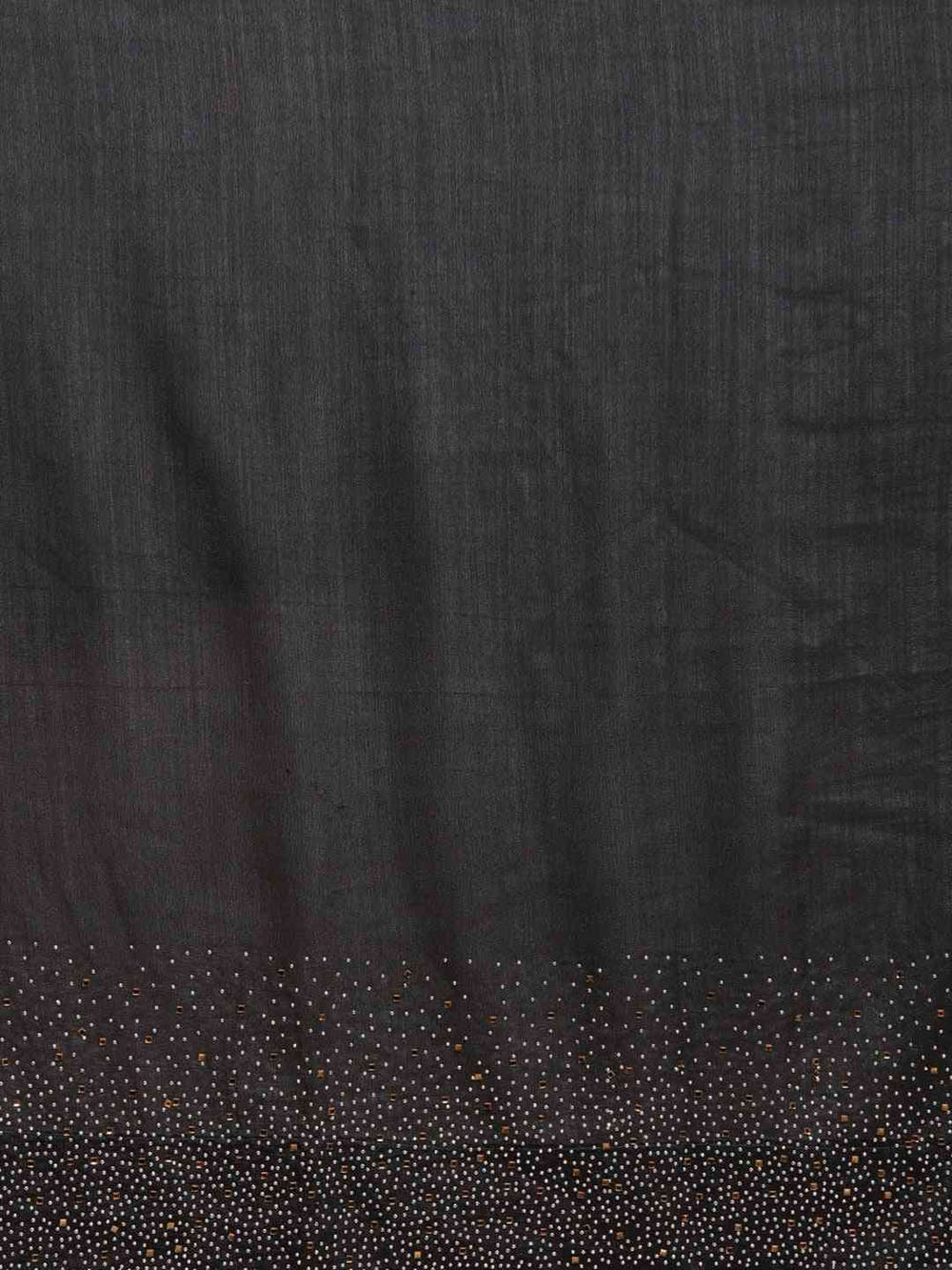Poly Silk Saree in Black Colour With Blouse Piece