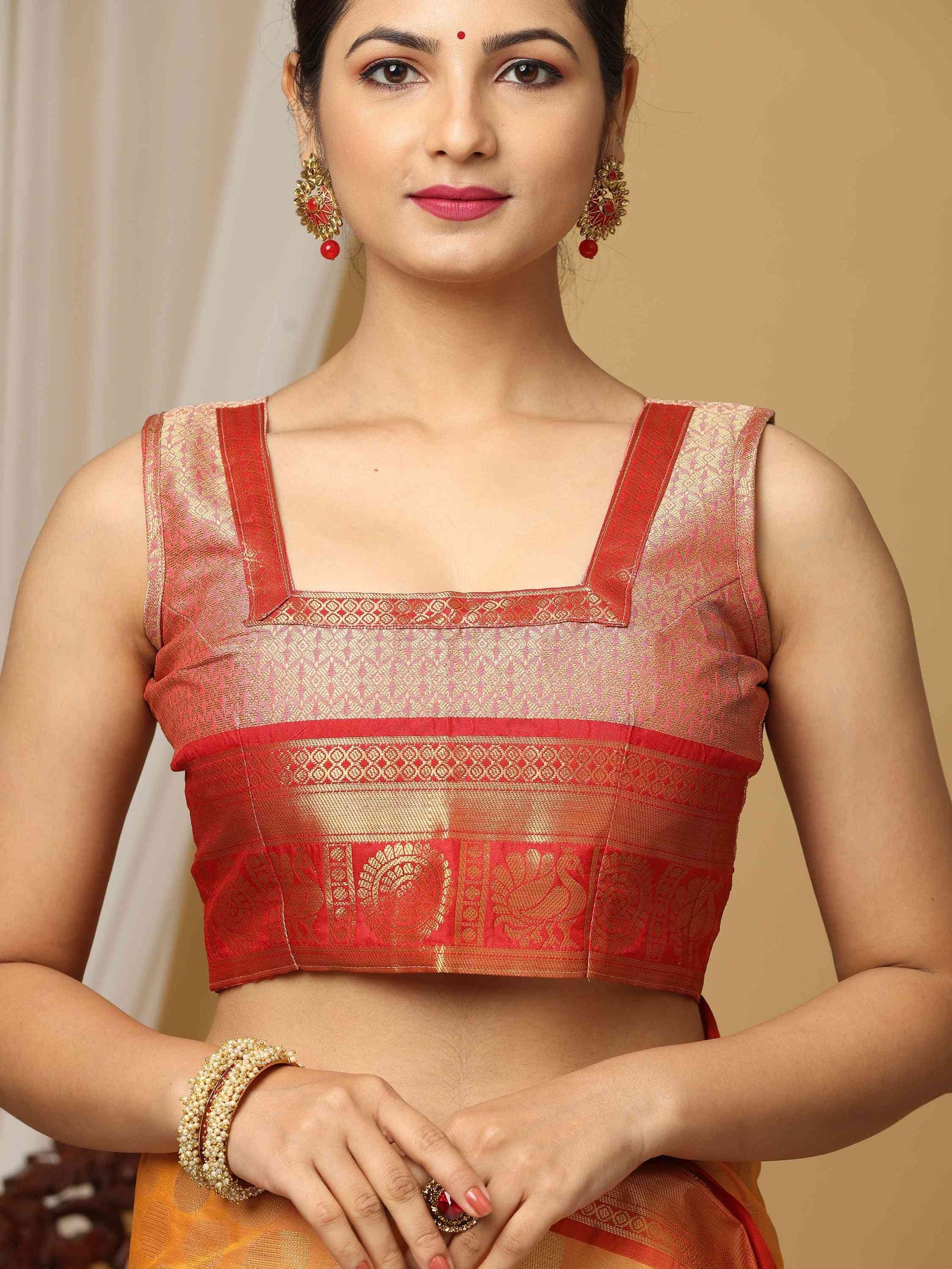 Banarasi Silk Kanchi Pattu With Polka Dots Saree