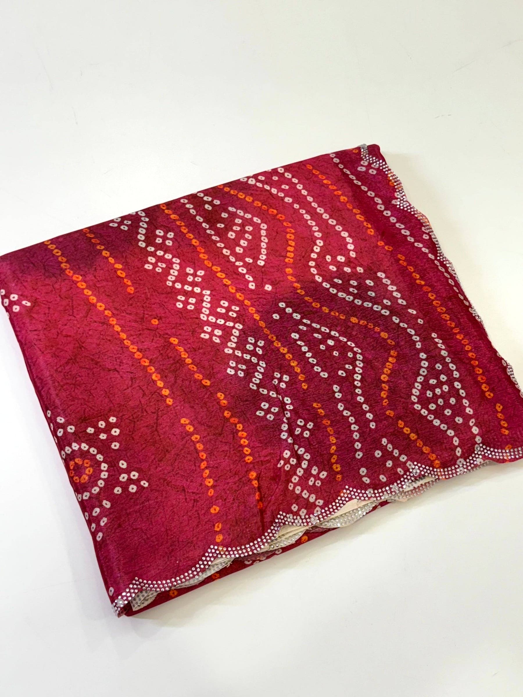 Regal Chiffon Bandhej Print Saree