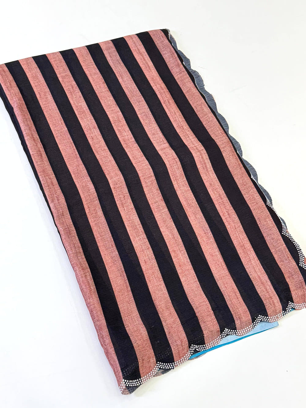 Radiance Soft Chiffon Striped Print Saree
