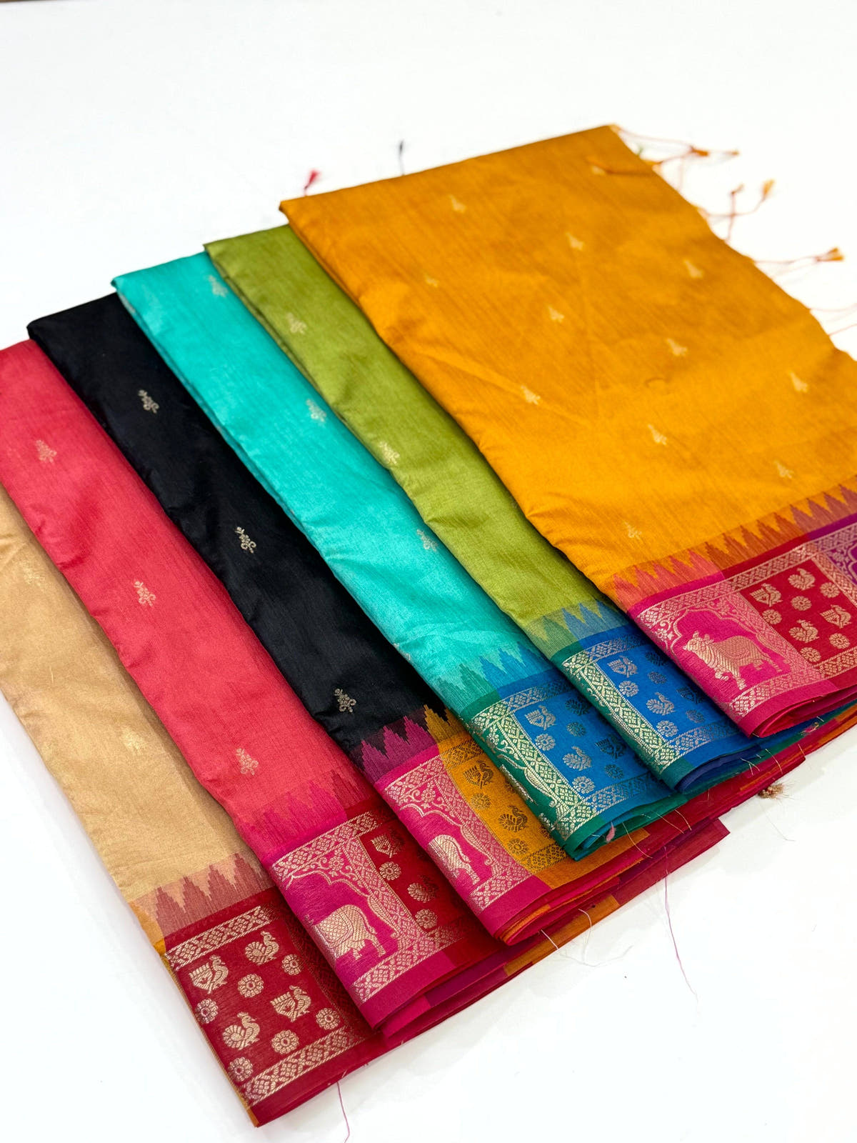 Green Minakari Kanchi Pattu Raw Silk Saree