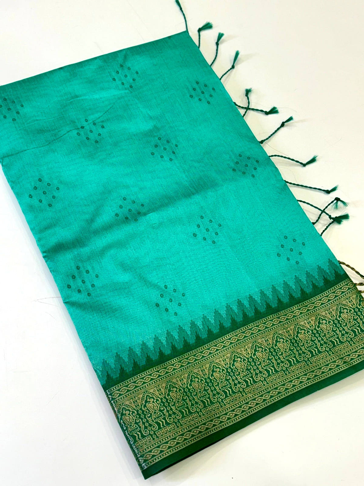 Rama Bandhej Weave Kanchi Pattu Saree