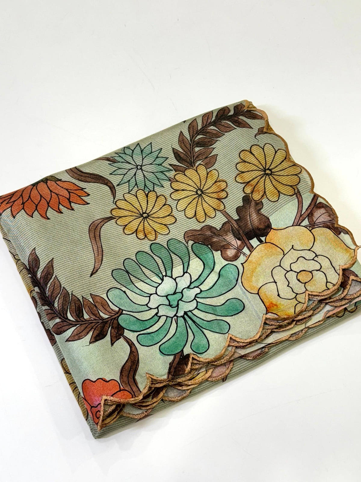 Artistic Pen Kalamkari Shibori Cutwork Saree