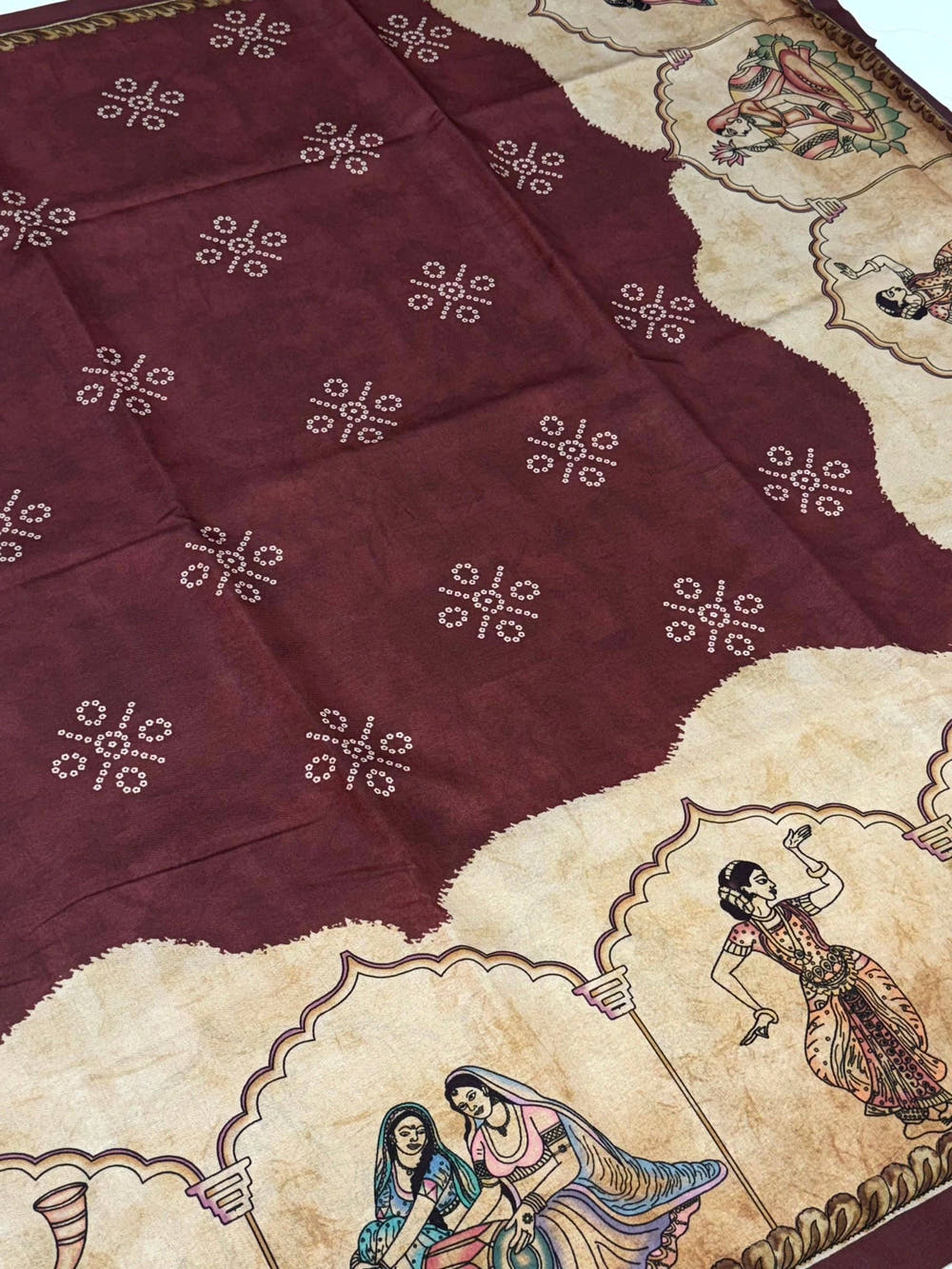 Regal Semi Tussar Silk Kalamkari Saree