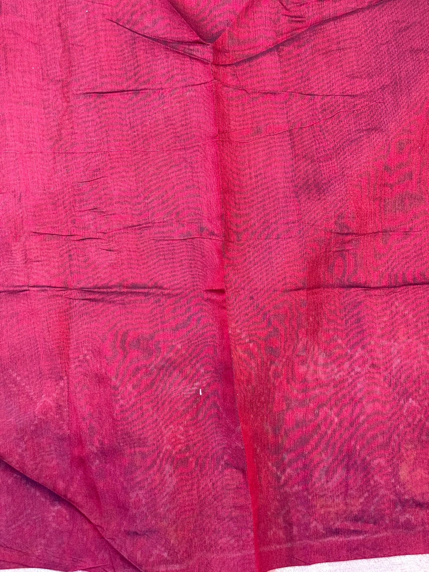 Black Pochampally Mul Cotton Saree
