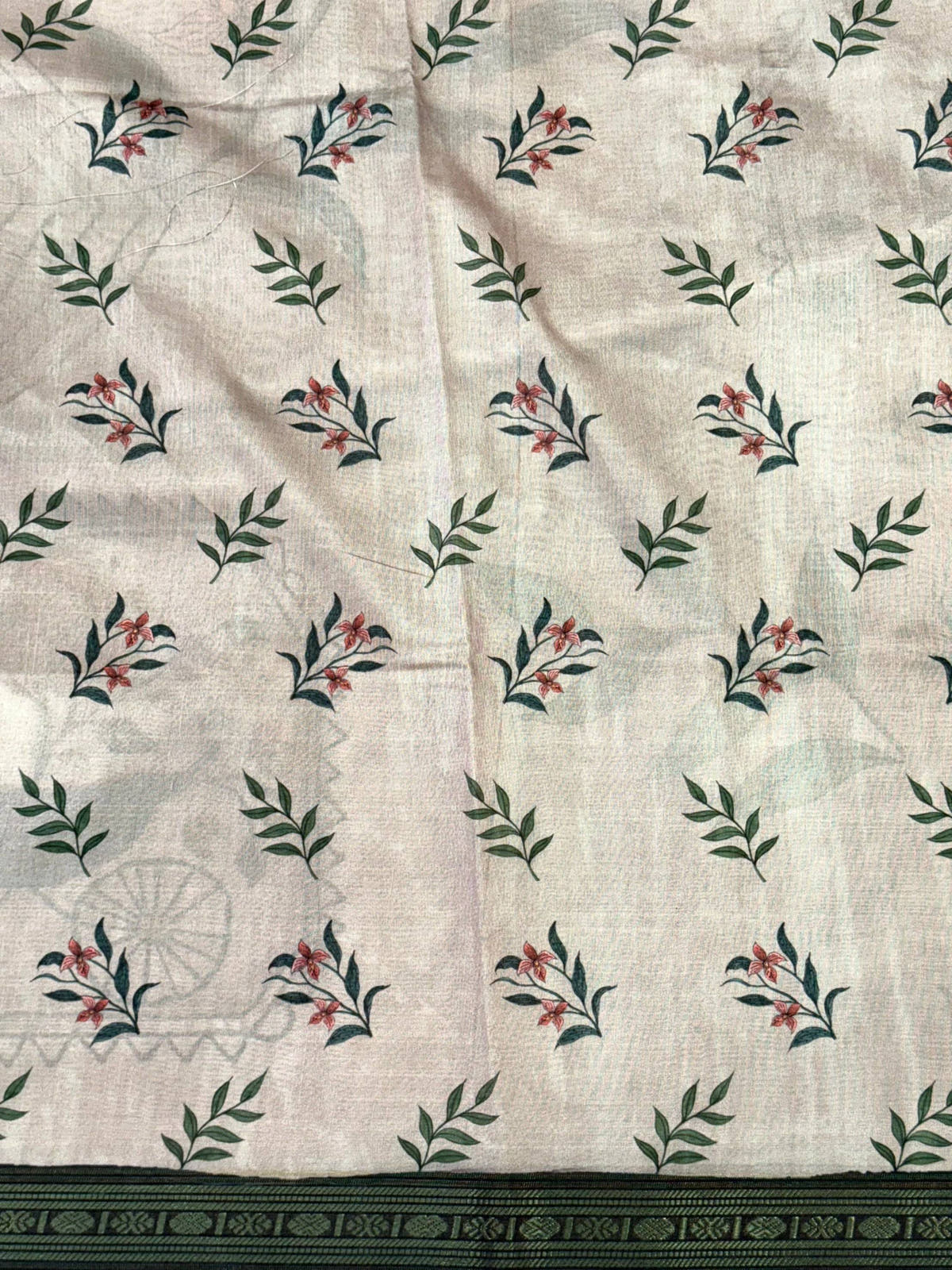 Radiance Rudraksh Border Floral Saree