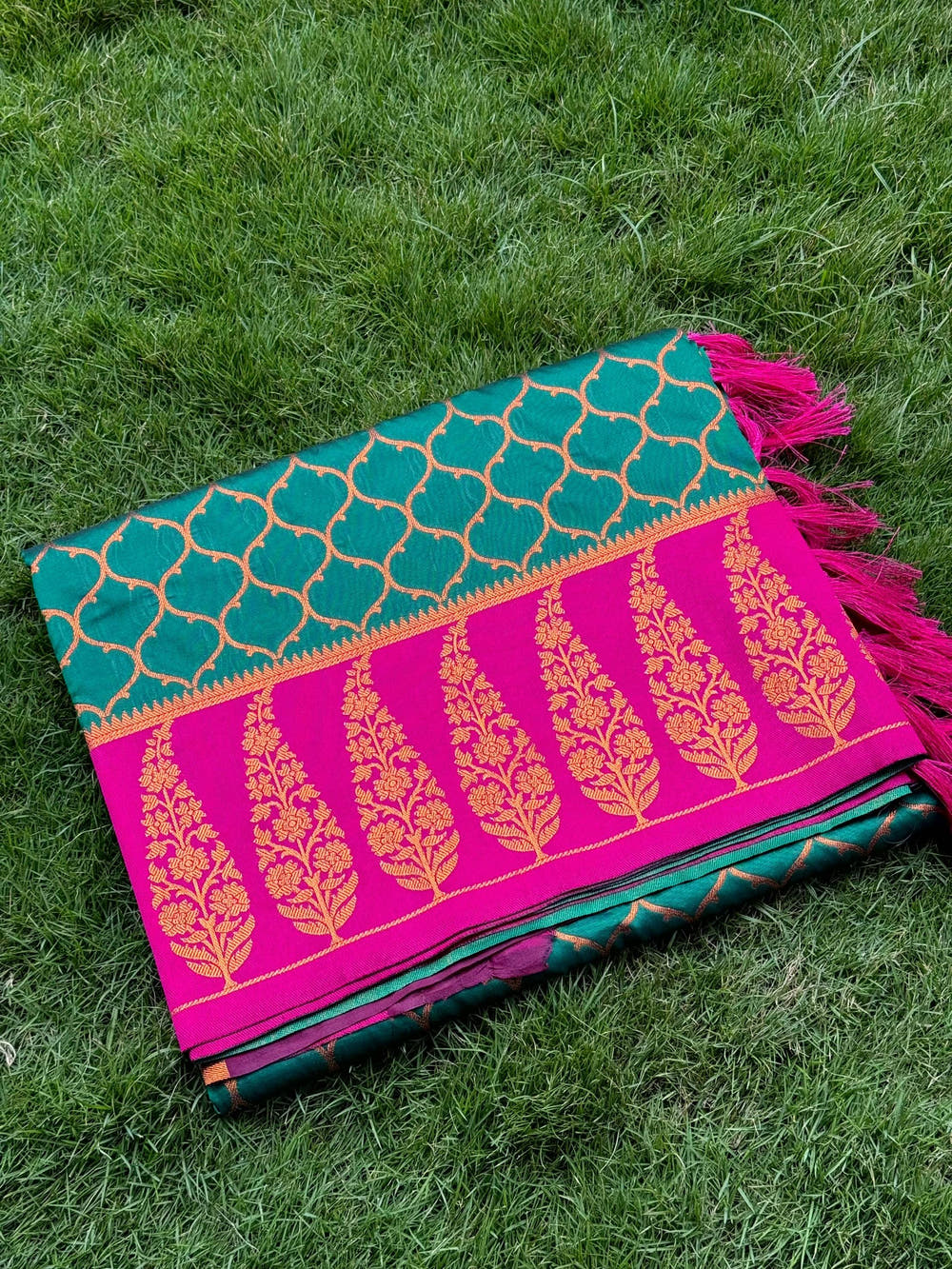 Rama Soft Banarasi Katan Silk Saree
