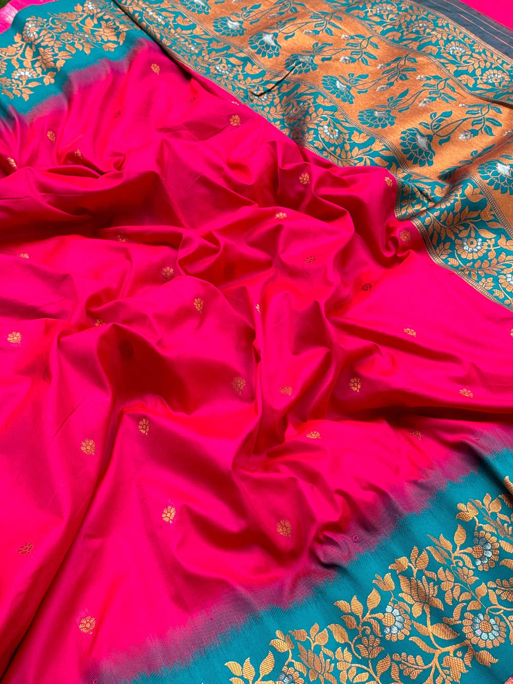 Pink Soft Silk Kanjivaram Saree