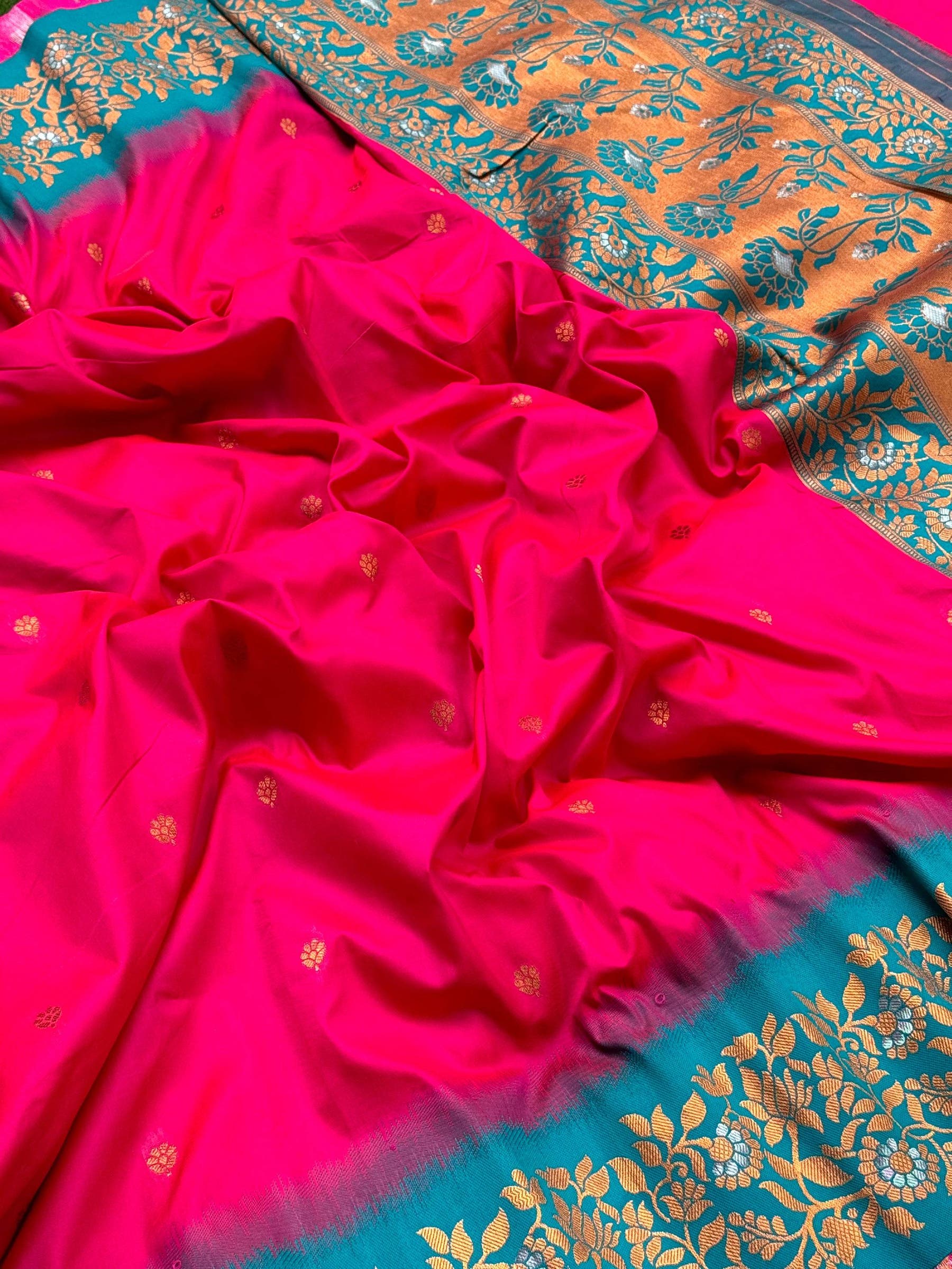 Pink Soft Silk Kanjivaram Saree