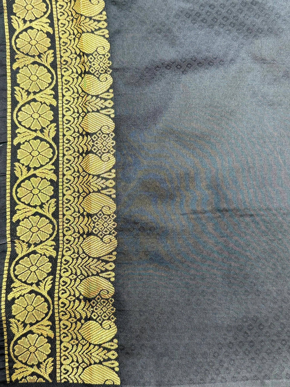 Brown Soft Silk Sona Chandi Butta Saree