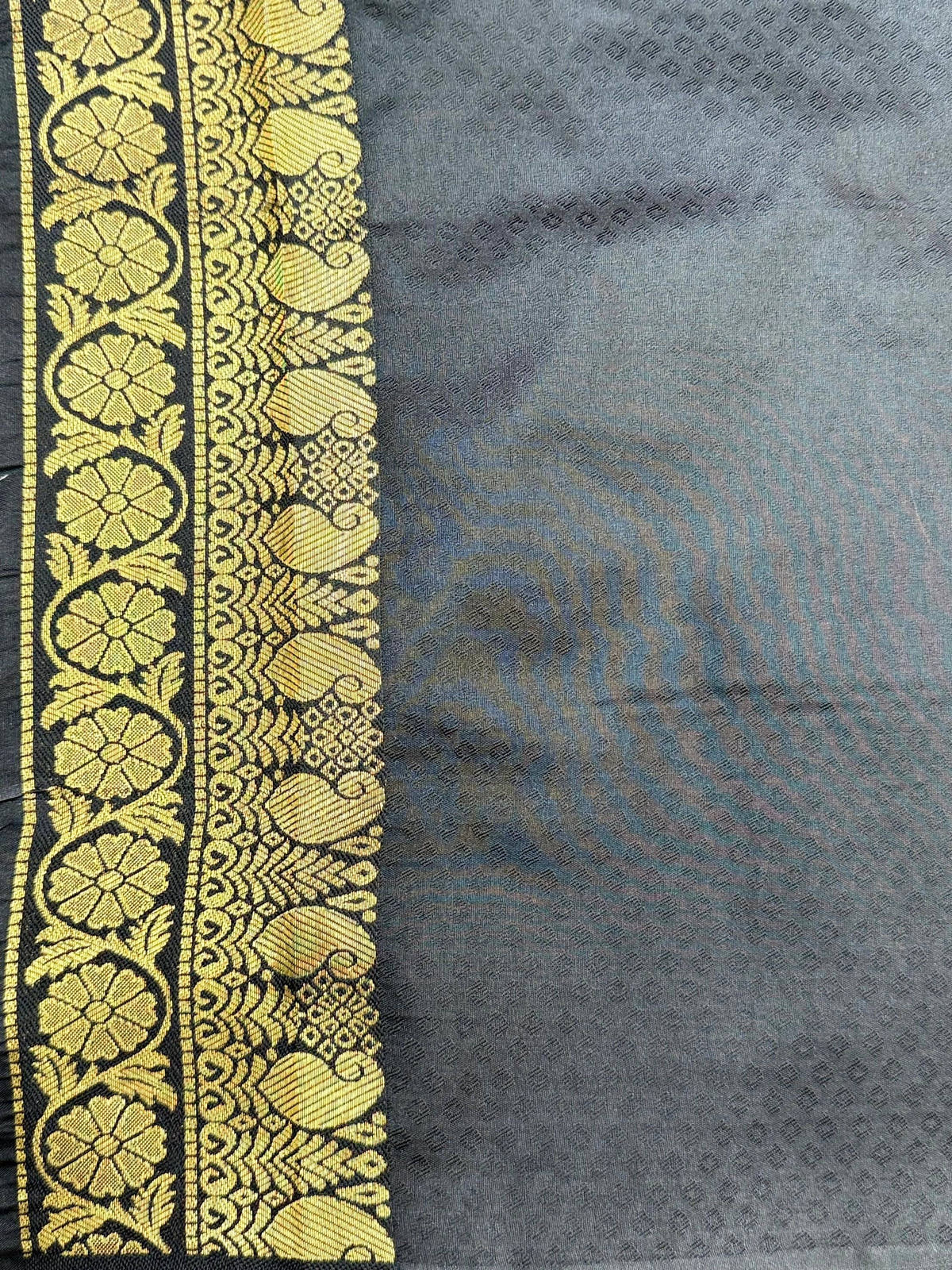 Brown Soft Silk Sona Chandi Butta Saree