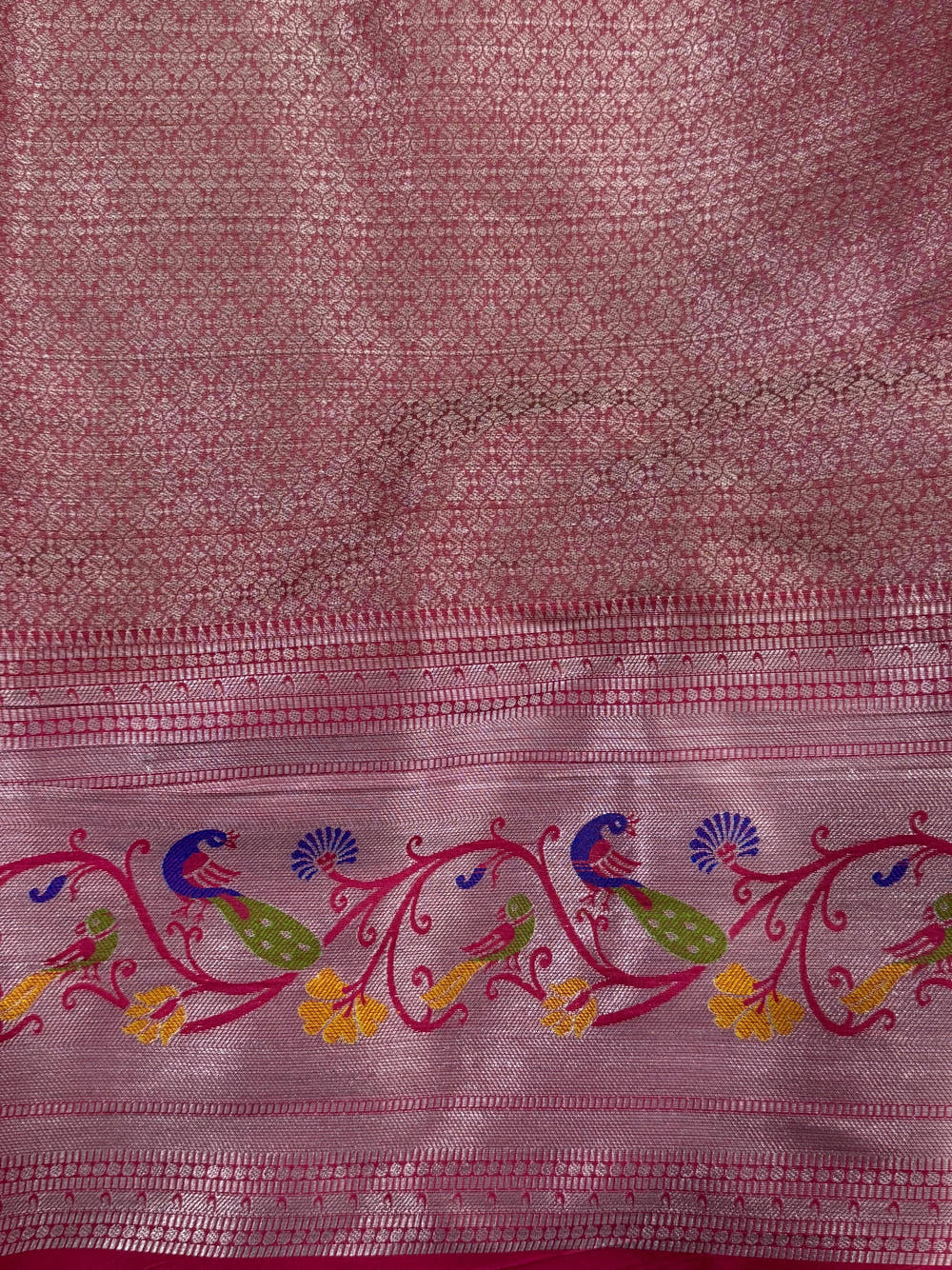 Beige Organza Tissue Saree
