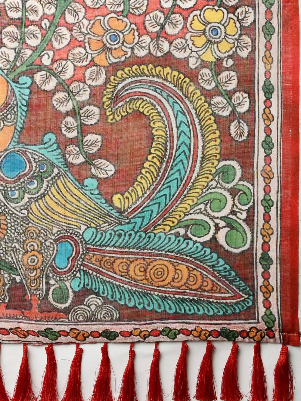 Attractive Soft Linen Ikkat Digital Print Saree