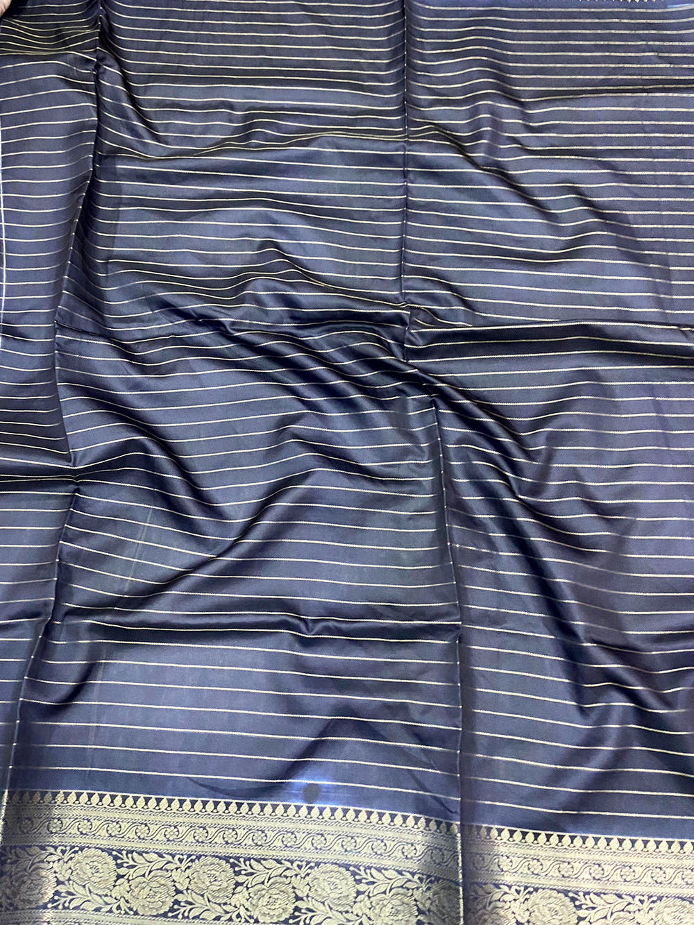 Mauve Banarasi Silk Gadwal Pattu Saree