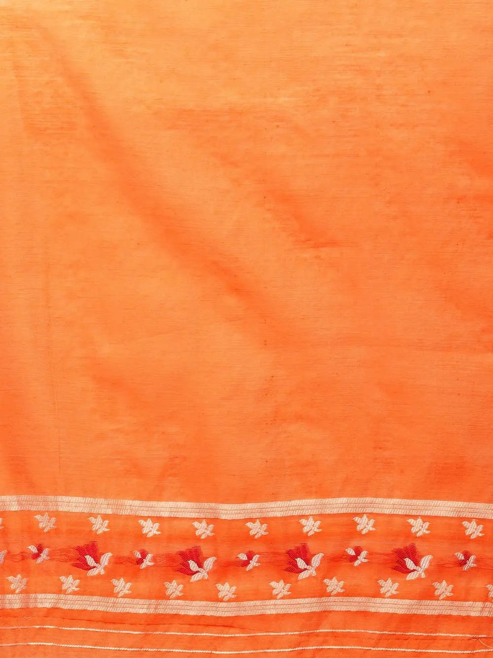 Orange Light Weight Dhakai Jamdani Saree