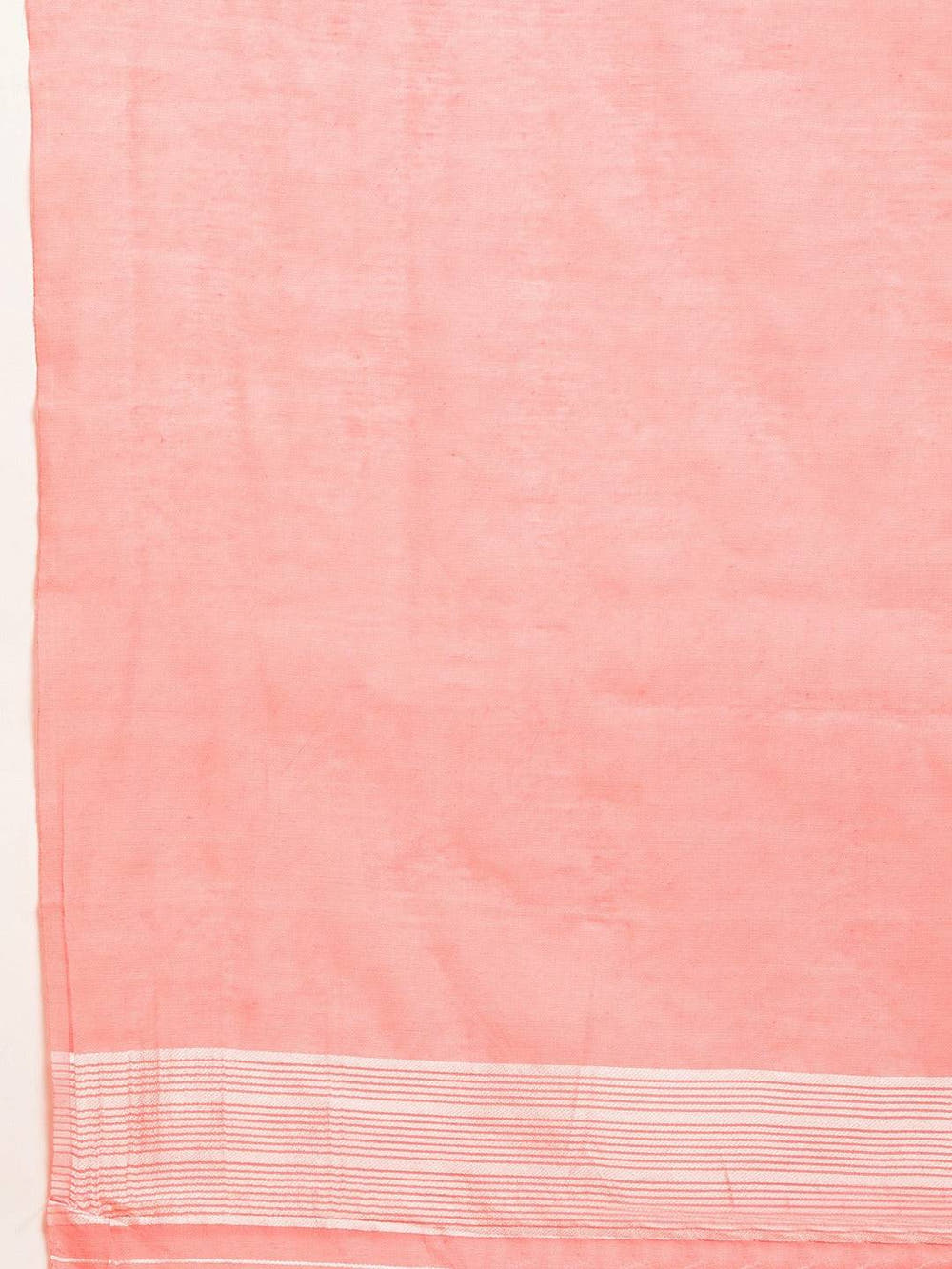 Deep Pink Dhakai Jamdani Cotton Silk Saree