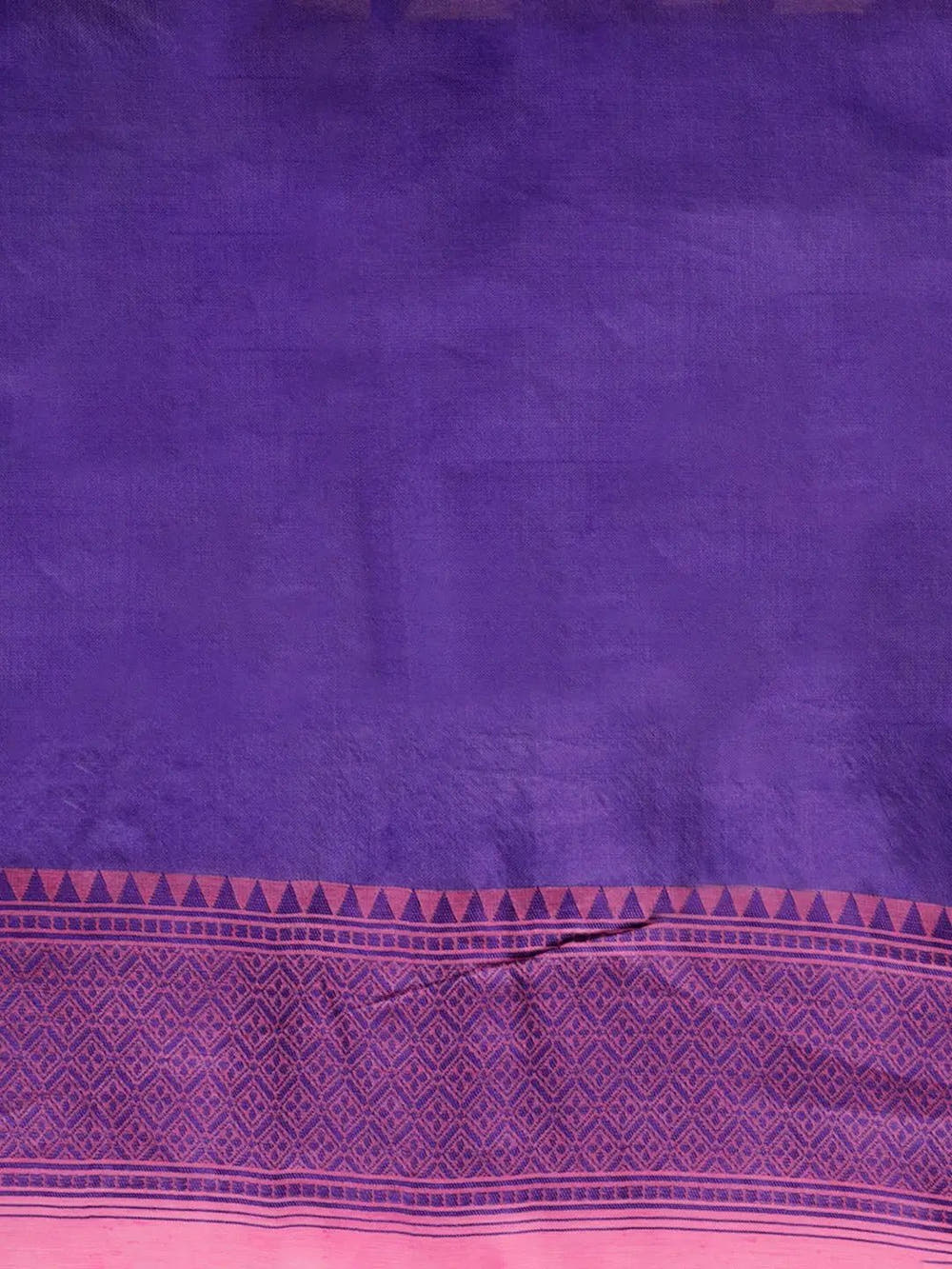 Fuchsia Dhakai Jamdani Cotton Silk Saree
