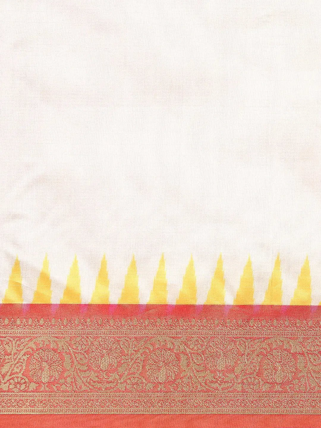  Ikkat Digital Print Soft Silk Saree