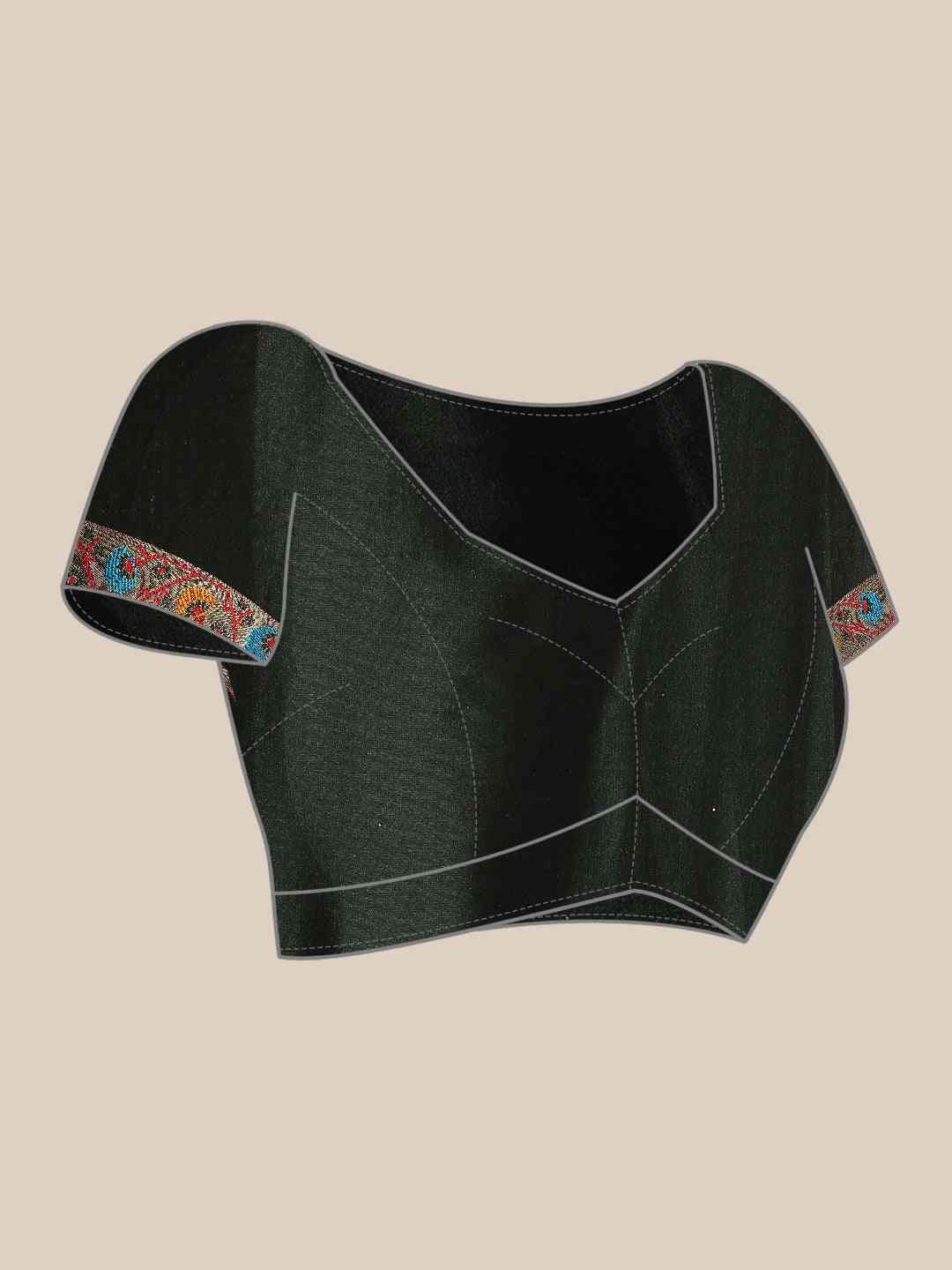 Dark Green Colour Yevla Paithani Soft Silk Saree